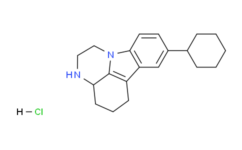 CAS No. 135991-95-6, 8-Cyclohexyl-2,3,3a,4,5,6-hexahydro-1H-pyrazino[3,2,1-jk]carbazole hydrochloride