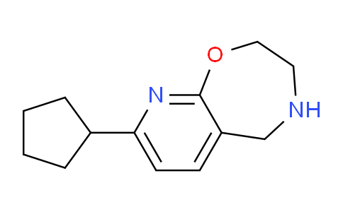 CAS No. 956434-10-9, 8-Cyclopentyl-2,3,4,5-tetrahydropyrido[3,2-f][1,4]oxazepine
