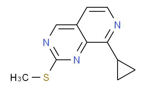CAS No. 1578246-07-7, 8-Cyclopropyl-2-(methylthio)pyrido[3,4-d]pyrimidine