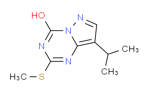 CAS No. 1453186-95-2, 8-Isopropyl-2-(methylthio)pyrazolo[1,5-a][1,3,5]triazin-4-ol