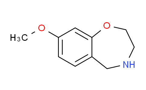 CAS No. 402933-49-7, 8-Methoxy-2,3,4,5-tetrahydrobenzo[f][1,4]oxazepine