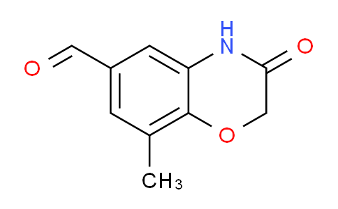 CAS No. 711022-06-9, 8-Methyl-3-oxo-3,4-dihydro-2H-benzo[b][1,4]oxazine-6-carbaldehyde