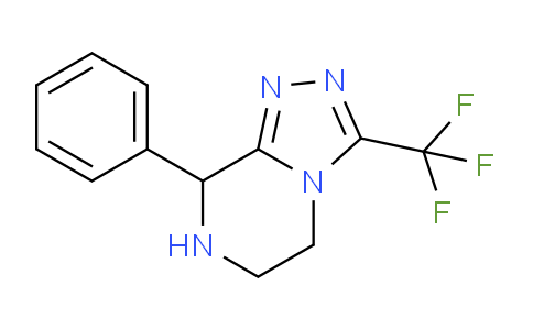 CAS No. 794479-16-6, 8-Phenyl-3-(trifluoromethyl)-5,6,7,8-tetrahydro-[1,2,4]triazolo[4,3-a]pyrazine