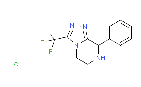 CAS No. 762240-94-8, 8-Phenyl-3-(trifluoromethyl)-5,6,7,8-tetrahydro-[1,2,4]triazolo[4,3-a]pyrazine hydrochloride
