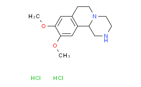 CAS No. 109473-56-5, 9,10-Dimethoxy-2,3,4,6,7,11b-hexahydro-1H-pyrazino[2,1-a]isoquinoline dihydrochloride