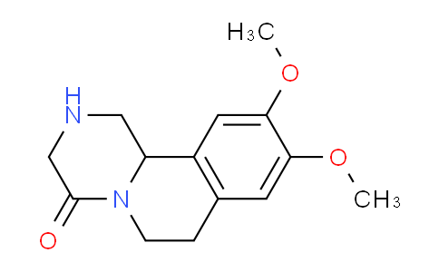 CAS No. 90142-16-8, 9,10-Dimethoxy-2,3,6,7-tetrahydro-1H-pyrazino[2,1-a]isoquinolin-4(11bH)-one