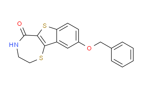CAS No. 1259977-97-3, 9-(Benzyloxy)-3,4-dihydrobenzo[4,5]thieno[2,3-f][1,4]thiazepin-5(2H)-one