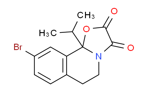 CAS No. 1951440-92-8, 9-Bromo-10b-isopropyl-5,6-dihydro-2H-oxazolo[2,3-a]isoquinoline-2,3(10bH)-dione