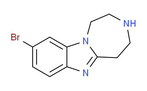 CAS No. 1239879-72-1, 9-Bromo-2,3,4,5-tetrahydro-1H-benzo[4,5]imidazo[1,2-d][1,4]diazepine