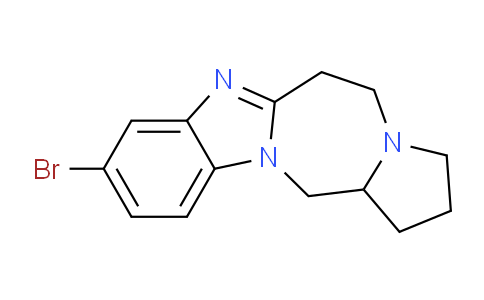 CAS No. 1272320-81-6, 9-Bromo-2,3,5,6,13,13a-hexahydro-1H-benzo[4,5]imidazo[1,2-d]pyrrolo[1,2-a][1,4]diazepine
