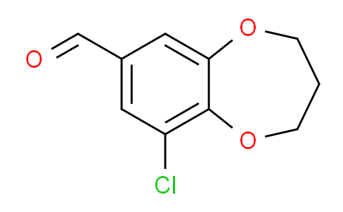 CAS No. 852851-89-9, 9-Chloro-3,4-dihydro-2H-benzo[b][1,4]dioxepine-7-carbaldehyde