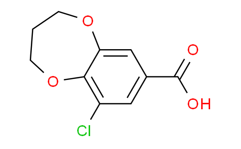 CAS No. 855991-71-8, 9-Chloro-3,4-dihydro-2H-benzo[b][1,4]dioxepine-7-carboxylic acid