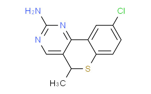 CAS No. 254429-65-7, 9-Chloro-5-methyl-5H-thiochromeno[4,3-d]pyrimidin-2-amine