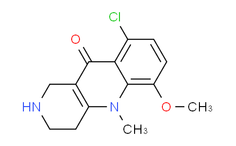 CAS No. 1355219-42-9, 9-Chloro-6-methoxy-5-methyl-1,2,3,4-tetrahydrobenzo[b][1,6]naphthyridin-10(5H)-one