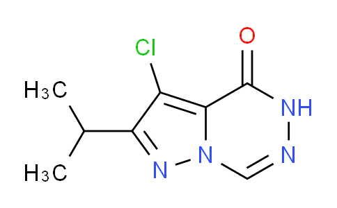 CAS No. 1401319-28-5, 9-Chloro-8-isopropylpyrazolo[1,5-d][1,2,4]triazinone