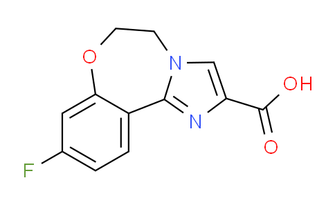 CAS No. 1282517-43-4, 9-Fluoro-5,6-dihydrobenzo[f]imidazo[1,2-d][1,4]oxazepine-2-carboxylic acid