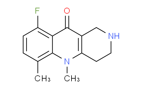 CAS No. 1355203-40-5, 9-Fluoro-5,6-dimethyl-1,2,3,4-tetrahydrobenzo[b][1,6]naphthyridin-10(5H)-one