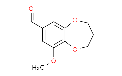 CAS No. 951796-54-6, 9-Methoxy-3,4-dihydro-2H-benzo[b][1,4]dioxepine-7-carbaldehyde