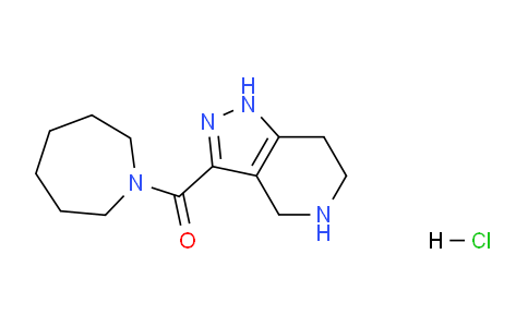 CAS No. 1219982-46-3, Azepan-1-yl(4,5,6,7-tetrahydro-1H-pyrazolo[4,3-c]pyridin-3-yl)methanone hydrochloride