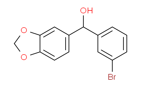 CAS No. 1443351-59-4, Benzo[d][1,3]dioxol-5-yl(3-bromophenyl)methanol