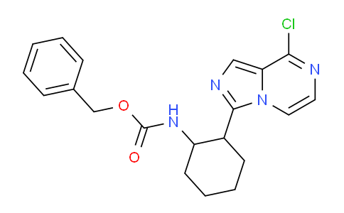 CAS No. 1956334-88-5, Benzyl (2-(8-chloroimidazo[1,5-a]pyrazin-3-yl)cyclohexyl)carbamate