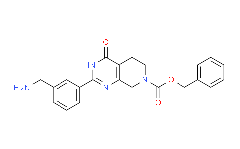 CAS No. 1956326-92-3, Benzyl 2-(3-(aminomethyl)phenyl)-4-oxo-3,4,5,6-tetrahydropyrido[3,4-d]pyrimidine-7(8H)-carboxylate