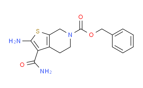 CAS No. 869278-52-4, Benzyl 2-amino-3-carbamoyl-4,5-dihydrothieno[2,3-c]pyridine-6(7H)-carboxylate