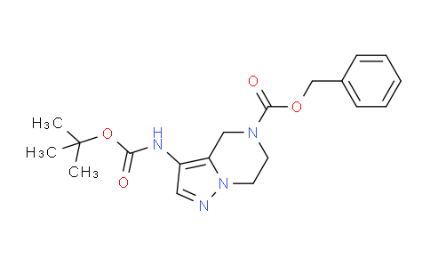 CAS No. 1373028-73-9, Benzyl 3-((tert-butoxycarbonyl)amino)-6,7-dihydropyrazolo[1,5-a]pyrazine-5(4H)-carboxylate