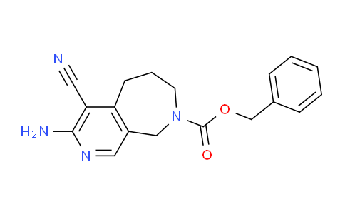 CAS No. 1341039-87-9, Benzyl 3-amino-4-cyano-6,7-dihydro-5H-pyrido[3,4-c]azepine-8(9H)-carboxylate