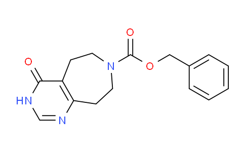 CAS No. 1257856-33-9, Benzyl 4-oxo-5,6,8,9-tetrahydro-3H-pyrimido[4,5-d]azepine-7(4H)-carboxylate