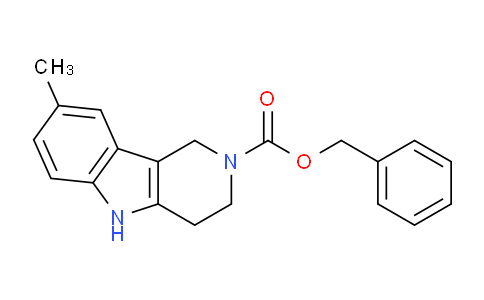 CAS No. 1956330-94-1, Benzyl 8-methyl-3,4-dihydro-1H-pyrido[4,3-b]indole-2(5H)-carboxylate