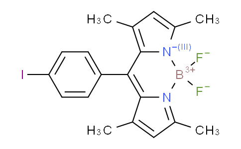 CAS No. 250734-47-5, Boron, [2-[(3,5-dimethyl-2H-pyrrol-2-ylidene-κN)(4-iodophenyl)methyl]-3,5-dimethyl-1H-pyrrolato-κN]difluoro-, (T-4)-