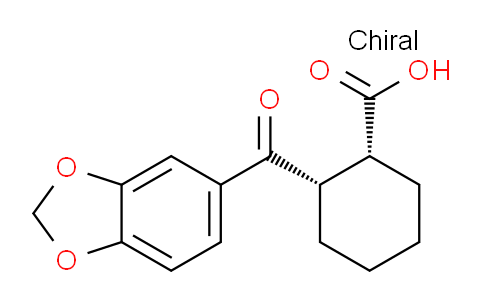 CAS No. 131779-79-8, cis-2-(Benzo[d][1,3]dioxole-5-carbonyl)cyclohexanecarboxylic acid