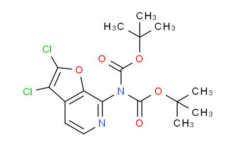 CAS No. 1326713-68-1, Di-tert-butyl (2,3-dichlorofuro[2,3-c]pyridin-7-yl)imidodicarbonate