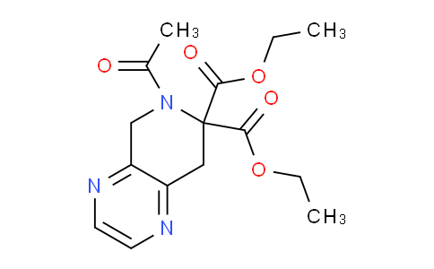 CAS No. 264623-82-7, Diethyl 6-acetyl-5,6-dihydropyrido[3,4-b]pyrazine-7,7(8H)-dicarboxylate