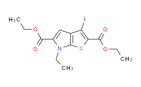 CAS No. 1956383-22-4, Diethyl 6-ethyl-3-iodo-6H-thieno[2,3-b]pyrrole-2,5-dicarboxylate