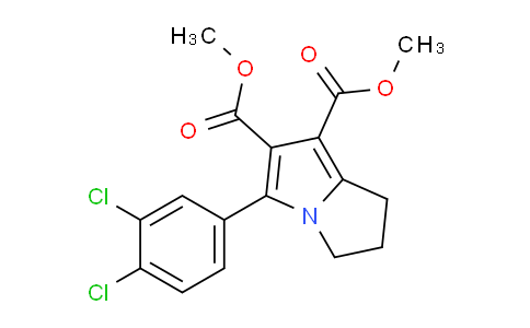 CAS No. 62522-87-6, Dimethyl 5-(3,4-dichlorophenyl)-2,3-dihydro-1H-pyrrolizine-6,7-dicarboxylate