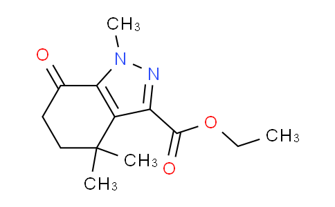 CAS No. 802541-48-6, Ethyl 1,4,4-trimethyl-7-oxo-4,5,6,7-tetrahydro-1H-indazole-3-carboxylate