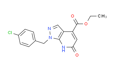 CAS No. 1245807-75-3, Ethyl 1-(4-chlorobenzyl)-6-oxo-6,7-dihydro-1H-pyrazolo[3,4-b]pyridine-4-carboxylate