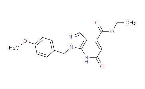 CAS No. 1174876-30-2, Ethyl 1-(4-methoxybenzyl)-6-oxo-6,7-dihydro-1H-pyrazolo[3,4-b]pyridine-4-carboxylate
