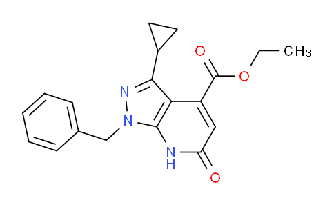 CAS No. 1160246-17-2, Ethyl 1-benzyl-3-cyclopropyl-6-oxo-6,7-dihydro-1H-pyrazolo[3,4-b]pyridine-4-carboxylate