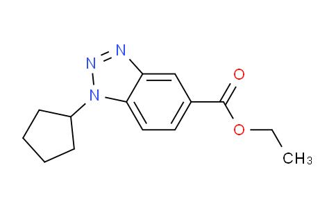 CAS No. 1845706-36-6, Ethyl 1-cyclopentyl-1H-benzo[d][1,2,3]triazole-5-carboxylate