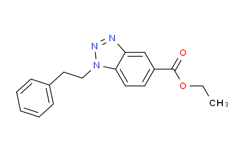 CAS No. 878427-67-9, Ethyl 1-phenethyl-1H-benzo[d][1,2,3]triazole-5-carboxylate