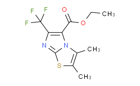 CAS No. 1956341-89-1, Ethyl 2,3-dimethyl-6-(trifluoromethyl)imidazo[2,1-b]thiazole-5-carboxylate
