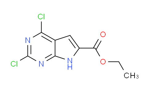 CAS No. 1260785-39-4, Ethyl 2,4-dichloro-7H-pyrrolo[2,3-d]pyrimidine-6-carboxylate