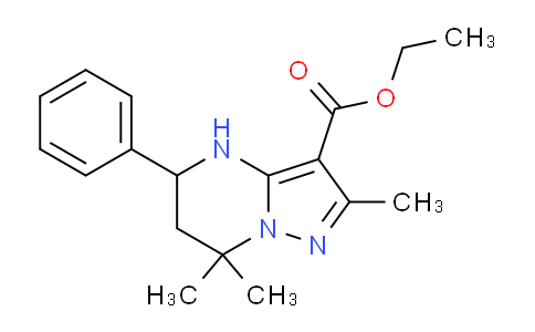 CAS No. 667920-89-0, Ethyl 2,7,7-trimethyl-5-phenyl-4,5,6,7-tetrahydropyrazolo[1,5-a]pyrimidine-3-carboxylate