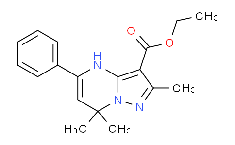 CAS No. 1207507-51-4, Ethyl 2,7,7-trimethyl-5-phenyl-4,7-dihydropyrazolo[1,5-a]pyrimidine-3-carboxylate