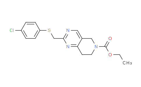 CAS No. 1923056-95-4, Ethyl 2-(((4-chlorophenyl)thio)methyl)-7,8-dihydropyrido[4,3-d]pyrimidine-6(5H)-carboxylate