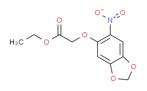 CAS No. 893765-60-1, Ethyl 2-((6-nitrobenzo[d][1,3]dioxol-5-yl)oxy)acetate