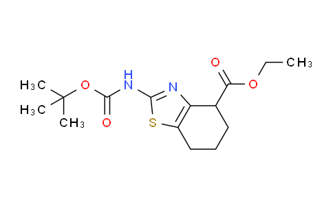 CAS No. 1369897-34-6, Ethyl 2-((tert-butoxycarbonyl)amino)-4,5,6,7-tetrahydrobenzo[d]thiazole-4-carboxylate
